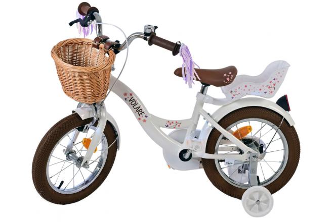 Volare Blossom Kinderfiets - Meisjes - 14 inch - Wit