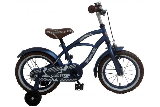 Volare Blue Cruiser Kinderfiets - Jongens - 14 inch - Blauw - 95% afgemonteerd