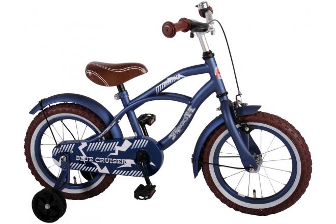 Volare Blue Cruiser Kinderfiets - Jongens - 14 inch - Blauw - 95% afgemonteerd