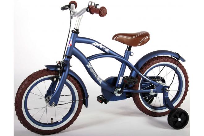 Volare Blue Cruiser Kinderfiets - Jongens - 14 inch - Blauw - 95% afgemonteerd