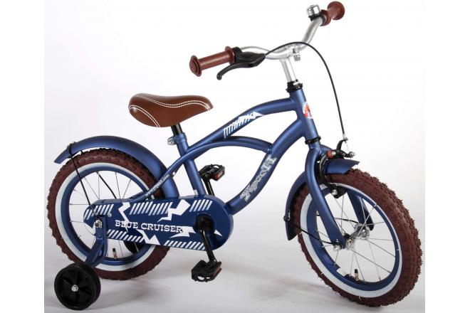 Volare Blue Cruiser Kinderfiets - Jongens - 14 inch - Blauw - 95% afgemonteerd