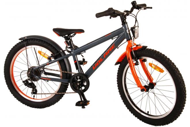 Volare Rocky Kinderfiets - 20 inch - Grijs Oranje - 6 speed - Prime Collection