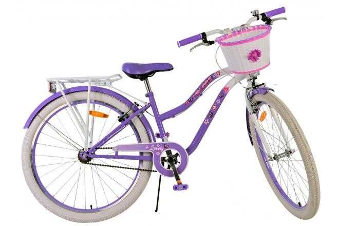 Volare Lovely Kinderfiets - Meisjes - 26 inch - Paars - Twee handremmen