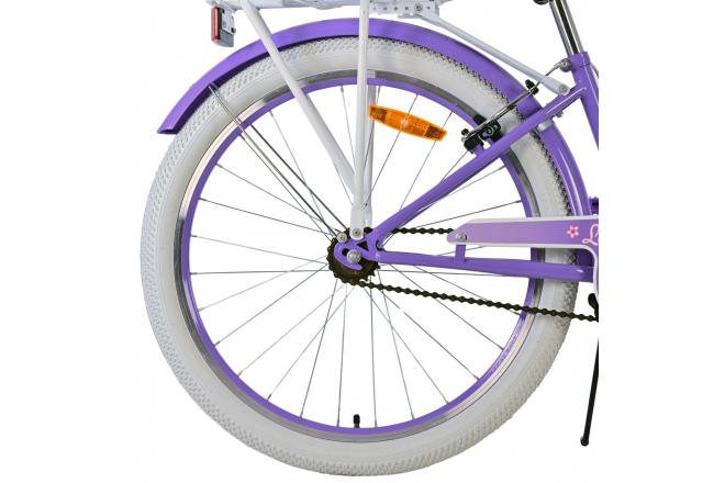 Volare Lovely Kinderfiets - Meisjes - 24 inch - Paars - Twee handremmen