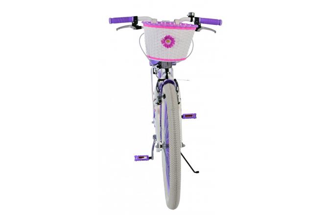 Volare Lovely Kinderfiets - Meisjes - 24 inch - Paars - Twee handremmen