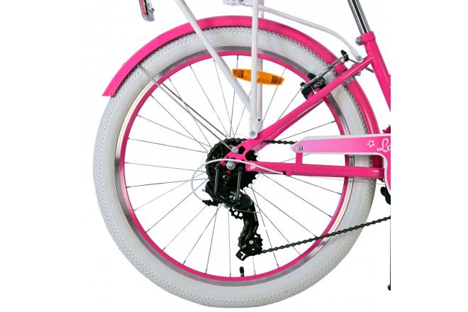 Volare Lovely Kinderfiets - Meisjes - 24 inch - Roze - 7 Versnellingen