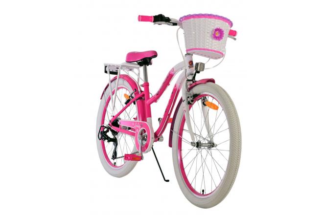 Volare Lovely Kinderfiets - Meisjes - 24 inch - Roze - 7 Versnellingen