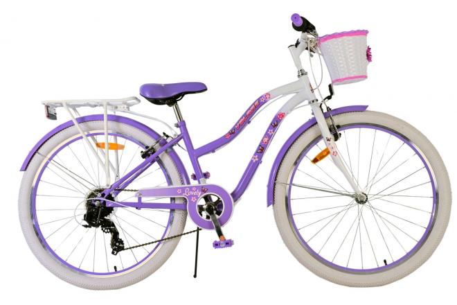 Volare Lovely Kinderfiets – Meisjes – 26 inch – Paars – 7 speed