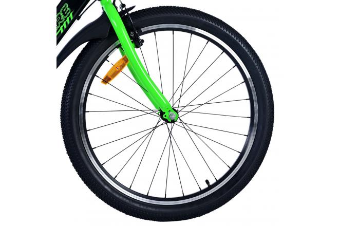 Volare Sportivo Kinderfiets - Jongens - 24 inch - 7 Speed - Zwart Groen