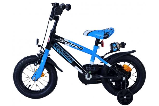 Volare Sportivo Kinderfiets - Jongens - 12 inch - Blauw Zwart
