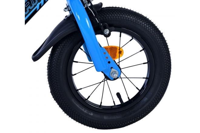 Volare Sportivo Kinderfiets - Jongens - 12 inch - Blauw Zwart - Twee Handremmen