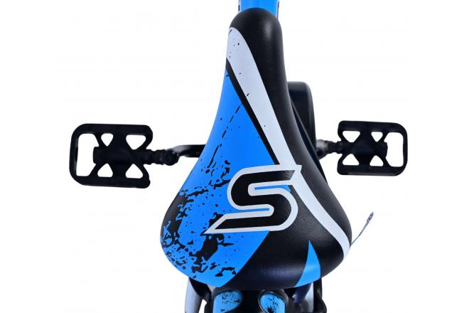 Volare Sportivo Kinderfiets - Jongens - 12 inch - Blauw Zwart - Twee Handremmen