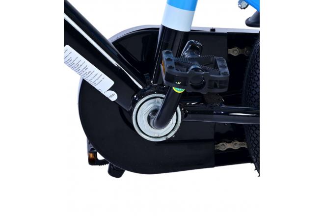 Volare Sportivo Kinderfiets - Jongens - 12 inch - Blauw Zwart - Twee Handremmen