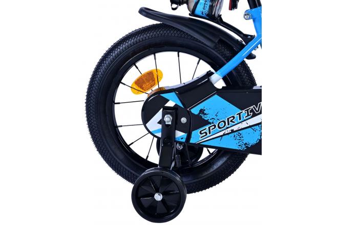 Volare Sportivo Kinderfiets - Jongens - 14 inch - Blauw Zwart