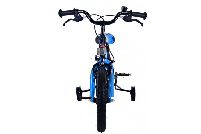 Volare Sportivo Kinderfiets - Jongens - 14 inch - Blauw Zwart - Twee Handremmen