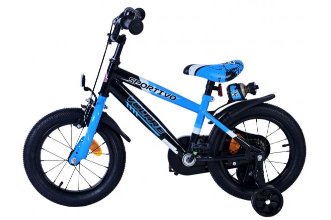 Volare Sportivo Kinderfiets - Jongens - 14 inch - Blauw Zwart