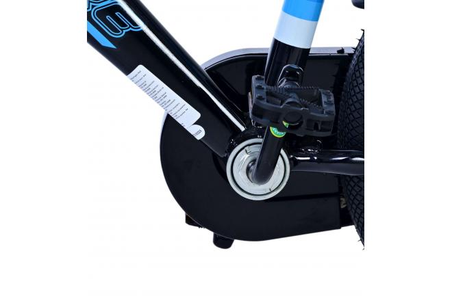 Volare Sportivo Kinderfiets - Jongens - 14 inch - Blauw Zwart - Twee Handremmen