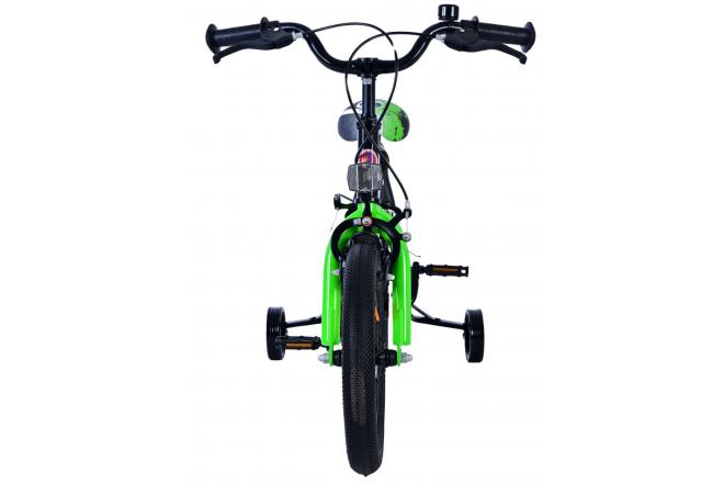 Volare Sportivo Kinderfiets - Jongens - 14 inch - Groen Zwart - Twee Handremmen