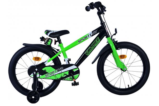 Volare Sportivo Kinderfiets – Jongens – 18 inch – Groen Zwart