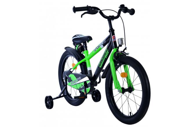 Volare Sportivo Kinderfiets - Jongens - 18 inch - Groen Zwart