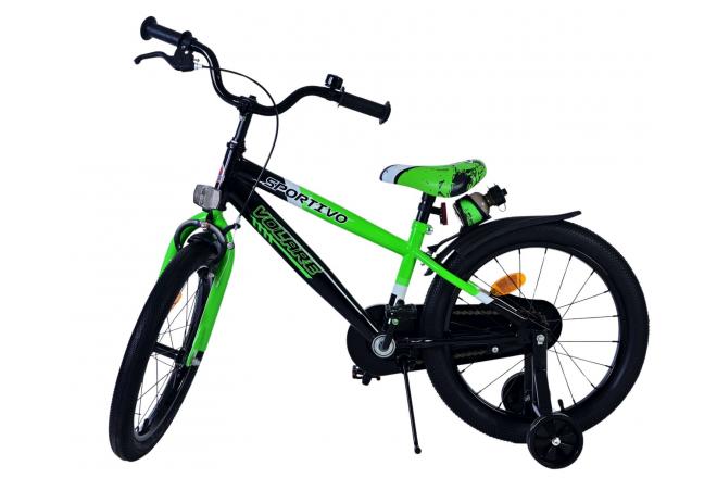 Volare Sportivo Kinderfiets - Jongens - 18 inch - Groen Zwart