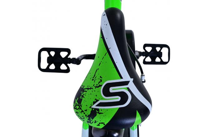 Volare Sportivo Kinderfiets - Jongens - 18 inch - Groen Zwart - Twee Handremmen
