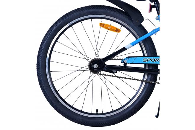 Volare Sportivo Kinderfiets - Jongens - 24 inch - Zwart Blauw