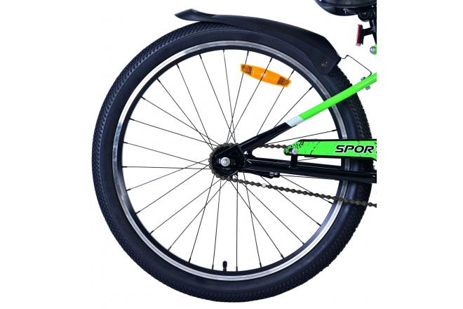 Volare Sportivo Kinderfiets - Jongens - 24 inch - Zwart Groen