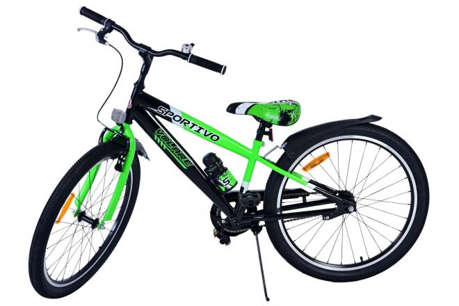Volare Sportivo Kinderfiets - Jongens - 24 inch - Zwart Groen