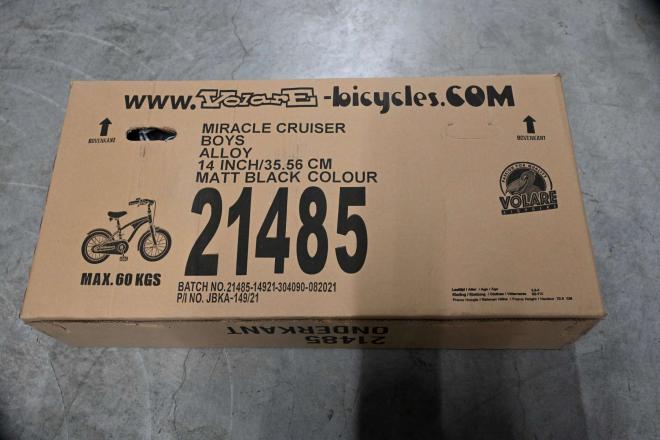 Volare Miracle Cruiser Kinderfiets - Jongens - 14 inch - Mat Zwart - Prime Collection
