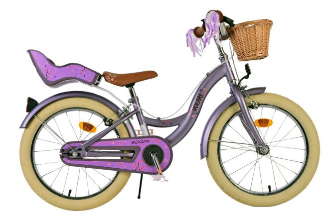 Volare Blossom Kinderfiets Meisjes 18 inch Paars Twee Handremmen