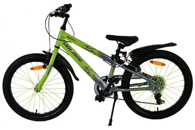 Volare Rocky Kinderfiets - 20 inch - 7 speed - Groen/Grijs