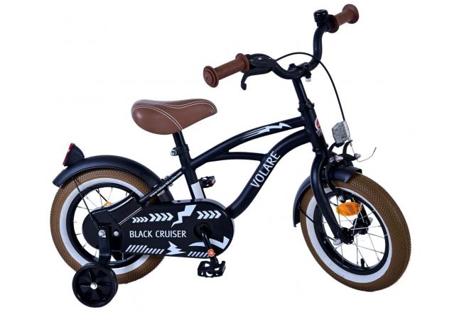 Volare Black Cruiser Kinderfiets - Jongens - 12 inch - Zwart
