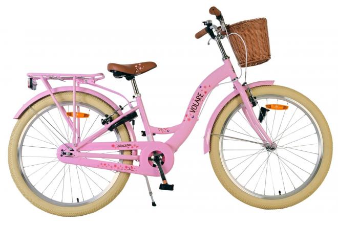 Volare blossom kinderfiets - meisjes - 24 inch - roze - twee handremmen afbeelding