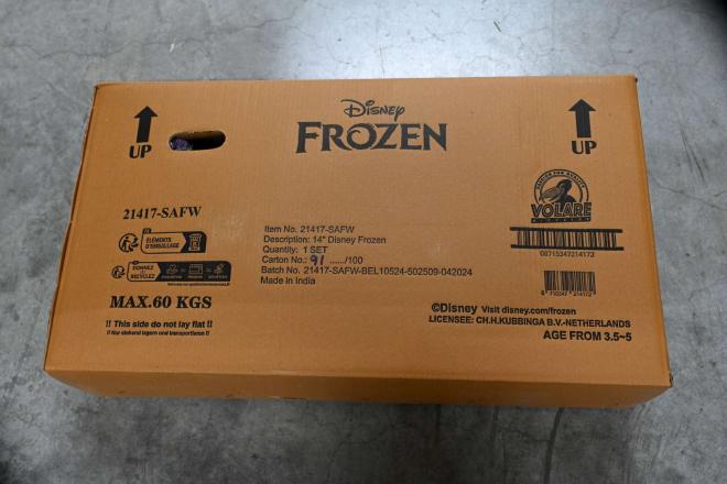 Disney Frozen 2 Kinderfiets - Meisjes - 14 inch - Blauw/Paars - Twee handremmen