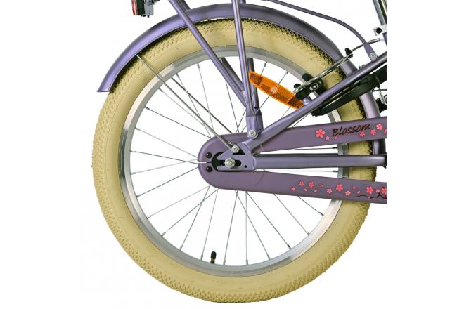 Volare Blossom Kinderfiets - Meisjes - 20 inch - Paars - Twee handremmen