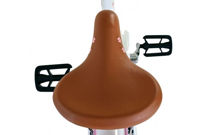 Volare Blossom Kinderfiets - Meisjes - 20 inch - Wit - Twee handremmen