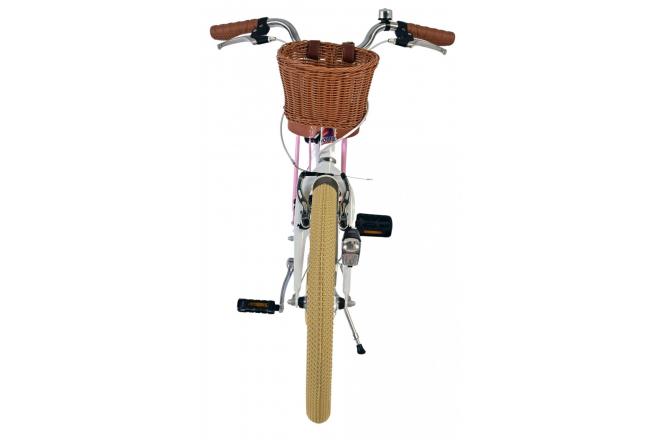 Volare Blossom Kinderfiets - Meisjes - 20 inch - Wit - Twee handremmen