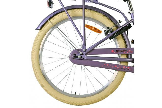 Volare Blossom Kinderfiets - Meisjes - 24 inch - Paars - Twee handremmen