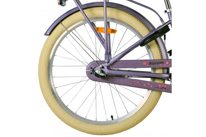 Volare Blossom Kinderfiets - Meisjes - 24 inch - Paars - 3 Versnellingen
