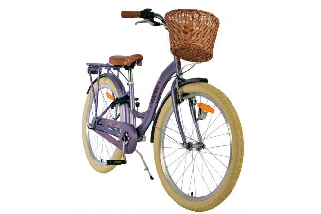 Volare Blossom Kinderfiets - Meisjes - 24 inch - Paars - 3 Versnellingen