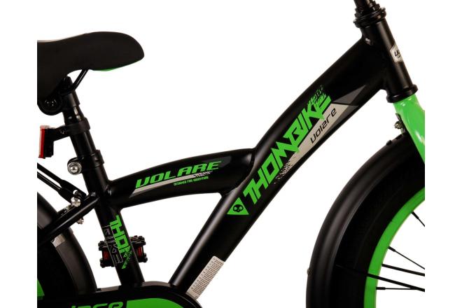 Volare Thombike Kinderfiets - Jongens - 18 inch - Zwart Groen