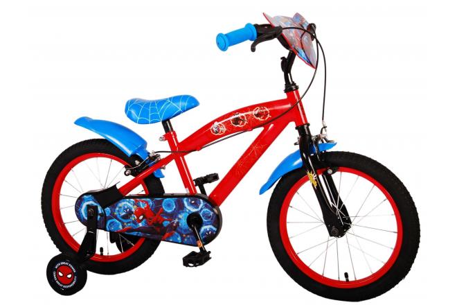 Ultimate Spider-Man Kinderfiets - Jongens - 16 inch - Blauw/Rood - Twee handremmen