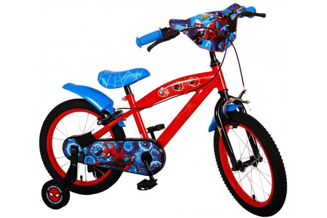 Ultimate Spider-Man Kinderfiets - Jongens - 16 inch - Blauw/Rood - Twee handremmen