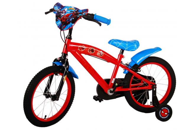 Ultimate Spider-Man Kinderfiets - Jongens - 16 inch - Blauw/Rood - Twee handremmen
