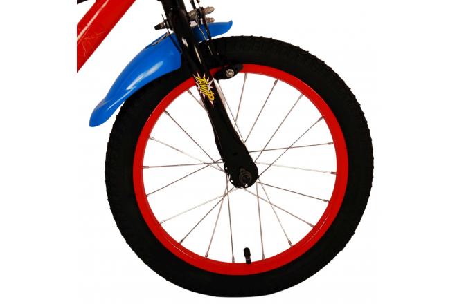Ultimate Spider-Man Kinderfiets - Jongens - 16 inch - Blauw/Rood - Twee handremmen