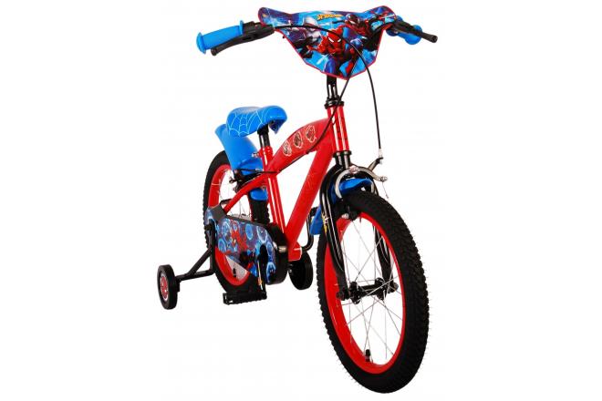 Ultimate Spider-Man Kinderfiets - Jongens - 16 inch - Blauw/Rood - Twee handremmen