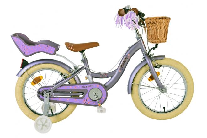 Volare Blossom Kinderfiets – Meisjes – 16 inch – Paars – Twee Handremmen
