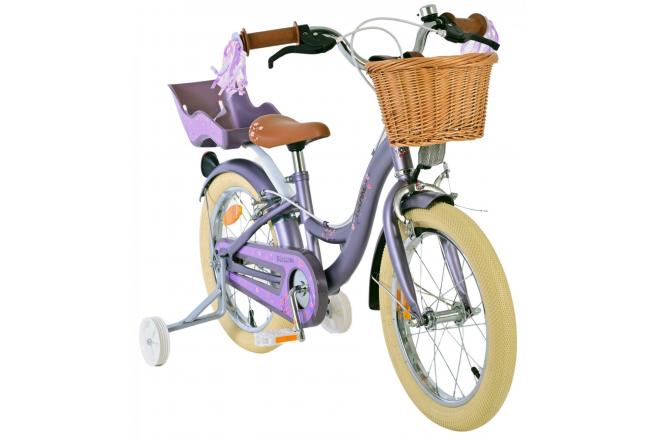 Volare Blossom Kinderfiets - Meisjes - 16 inch - Paars - Twee Handremmen