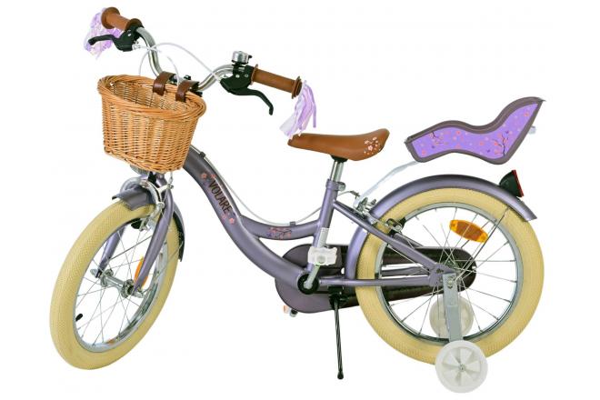 Volare Blossom Kinderfiets - Meisjes - 16 inch - Paars - Twee Handremmen
